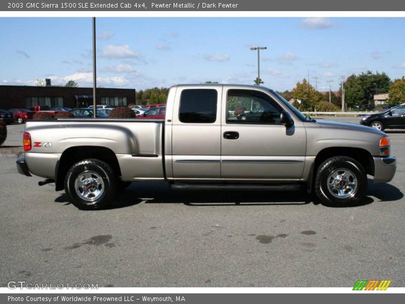  2003 Sierra 1500 SLE Extended Cab 4x4 Pewter Metallic