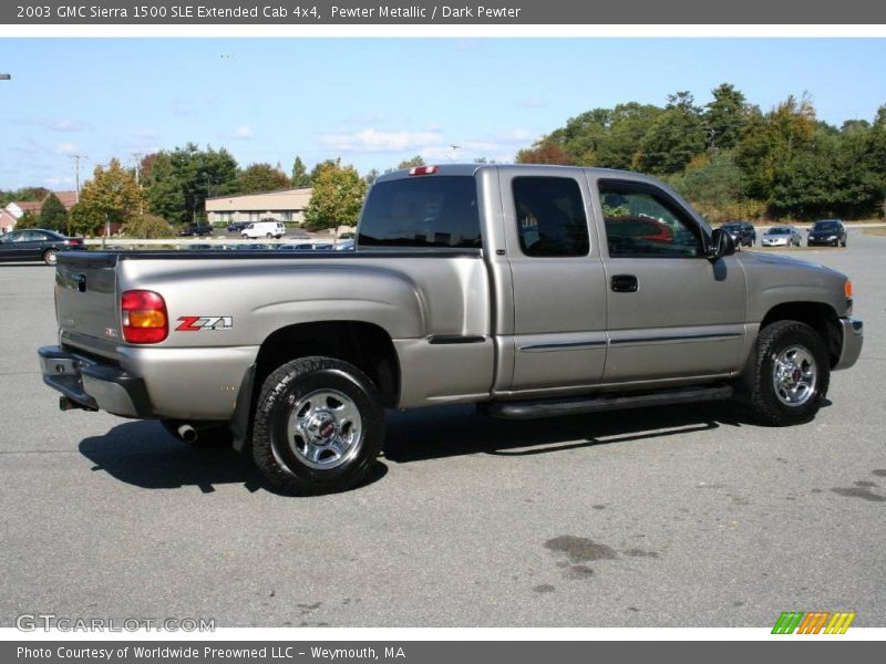 Pewter Metallic / Dark Pewter 2003 GMC Sierra 1500 SLE Extended Cab 4x4