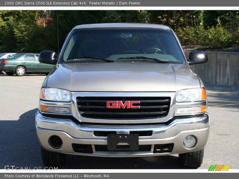 Pewter Metallic / Dark Pewter 2003 GMC Sierra 1500 SLE Extended Cab 4x4