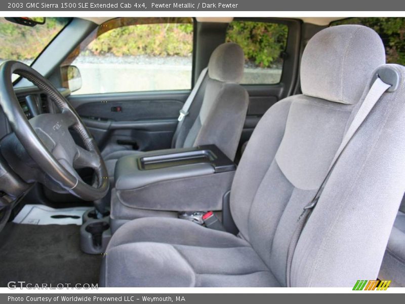  2003 Sierra 1500 SLE Extended Cab 4x4 Dark Pewter Interior