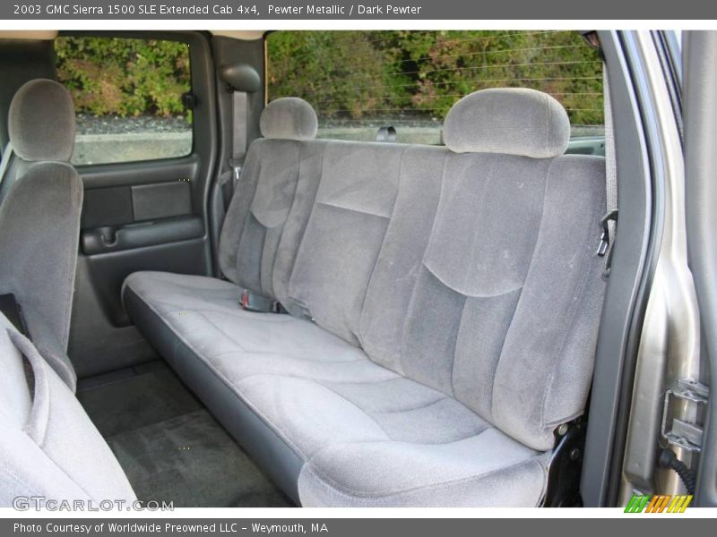  2003 Sierra 1500 SLE Extended Cab 4x4 Dark Pewter Interior