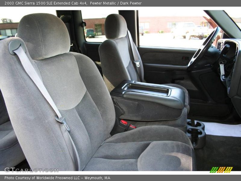 Pewter Metallic / Dark Pewter 2003 GMC Sierra 1500 SLE Extended Cab 4x4