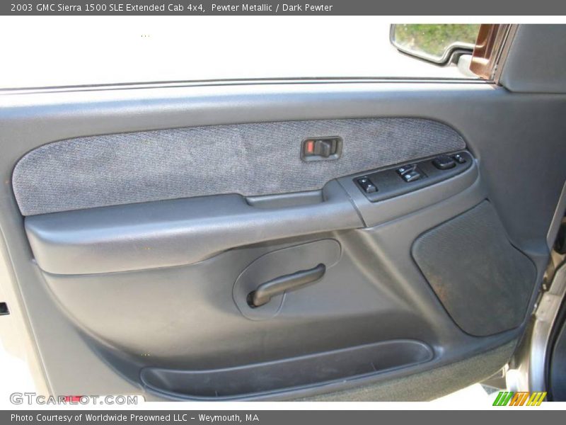 Pewter Metallic / Dark Pewter 2003 GMC Sierra 1500 SLE Extended Cab 4x4