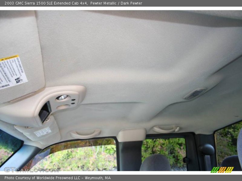 Pewter Metallic / Dark Pewter 2003 GMC Sierra 1500 SLE Extended Cab 4x4