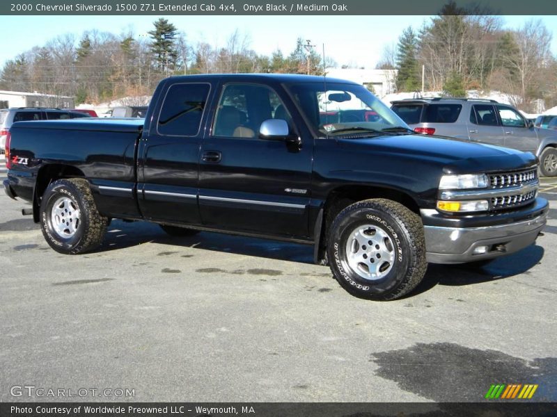 Onyx Black / Medium Oak 2000 Chevrolet Silverado 1500 Z71 Extended Cab 4x4