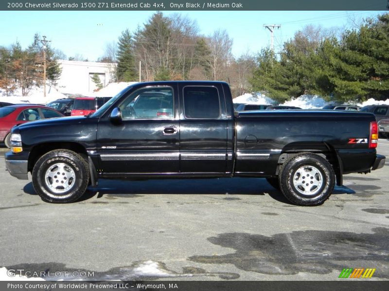 Onyx Black / Medium Oak 2000 Chevrolet Silverado 1500 Z71 Extended Cab 4x4