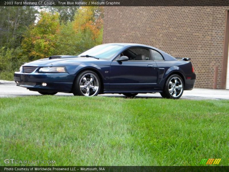 True Blue Metallic / Medium Graphite 2003 Ford Mustang GT Coupe
