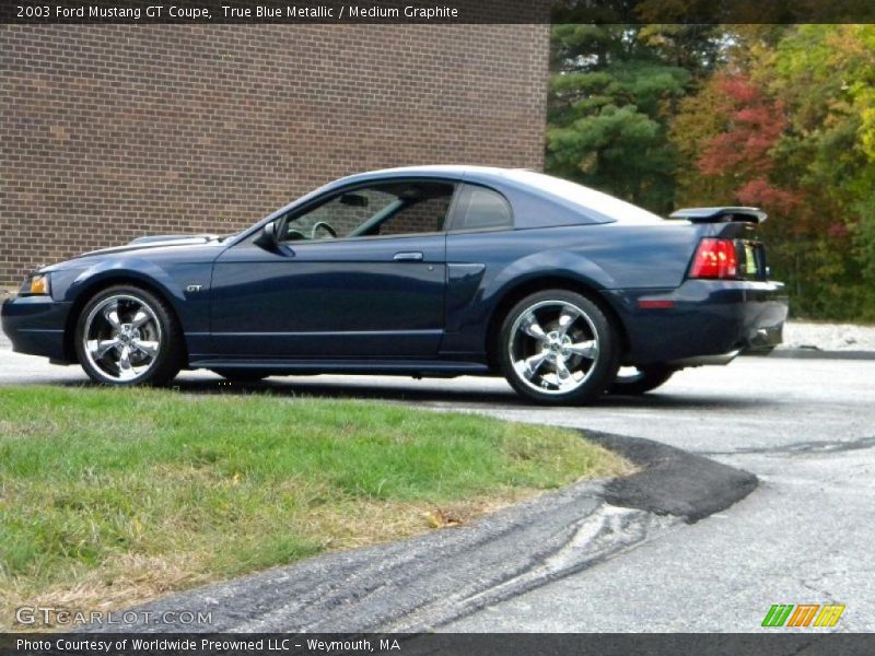 True Blue Metallic / Medium Graphite 2003 Ford Mustang GT Coupe