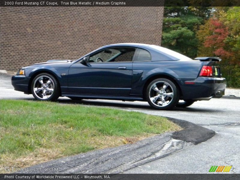 True Blue Metallic / Medium Graphite 2003 Ford Mustang GT Coupe