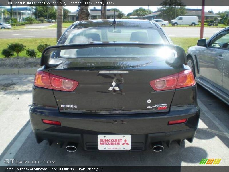 Phantom Black Pearl / Black 2008 Mitsubishi Lancer Evolution MR