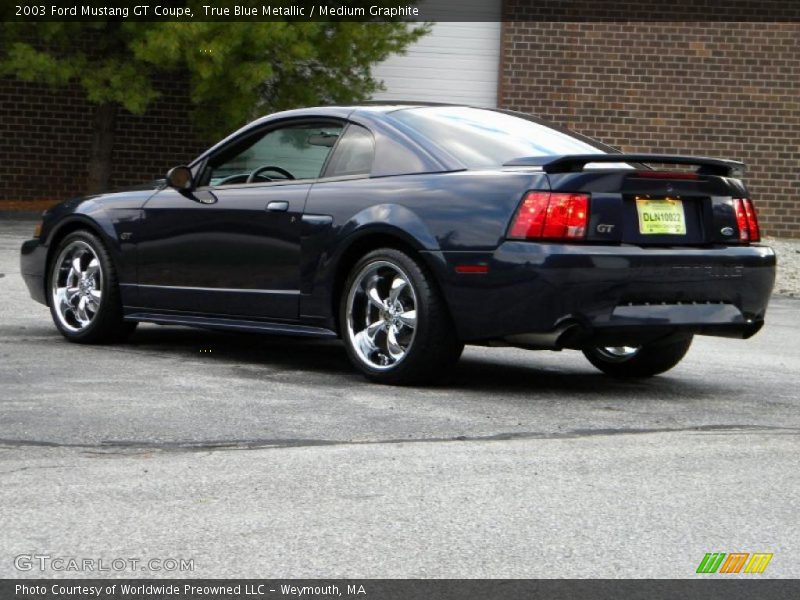 True Blue Metallic / Medium Graphite 2003 Ford Mustang GT Coupe
