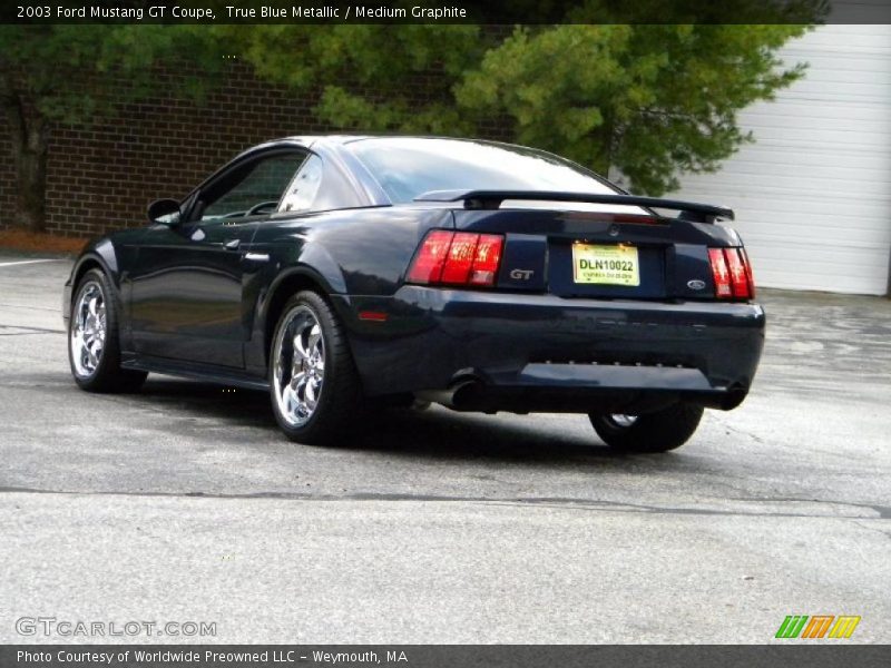 True Blue Metallic / Medium Graphite 2003 Ford Mustang GT Coupe