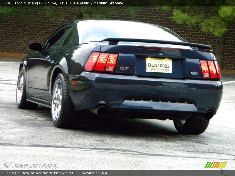 True Blue Metallic / Medium Graphite 2003 Ford Mustang GT Coupe