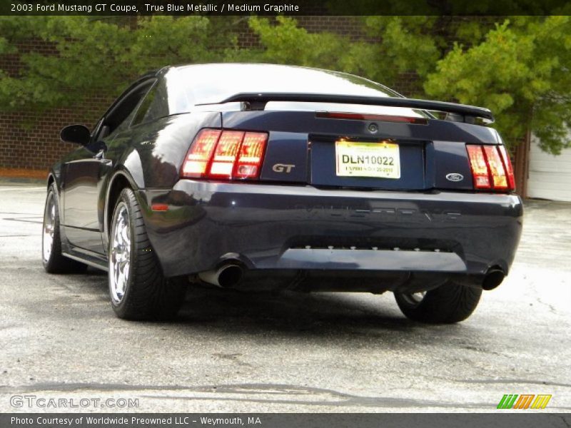 True Blue Metallic / Medium Graphite 2003 Ford Mustang GT Coupe