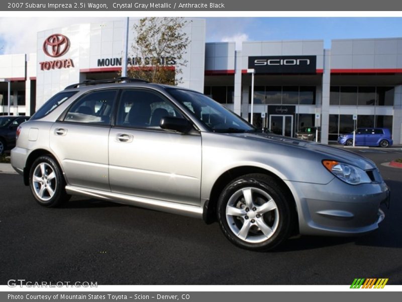 Crystal Gray Metallic / Anthracite Black 2007 Subaru Impreza 2.5i Wagon