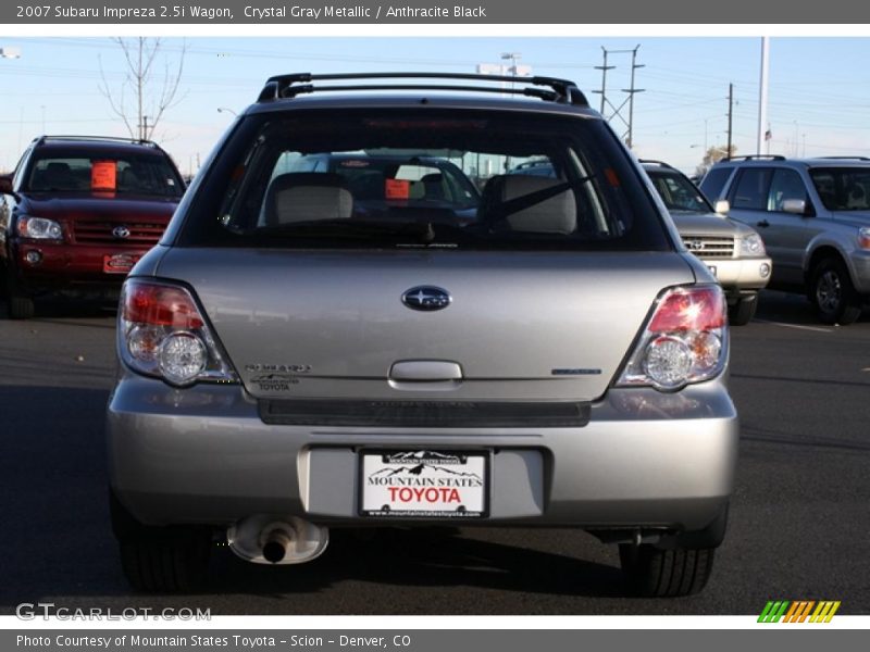 Crystal Gray Metallic / Anthracite Black 2007 Subaru Impreza 2.5i Wagon