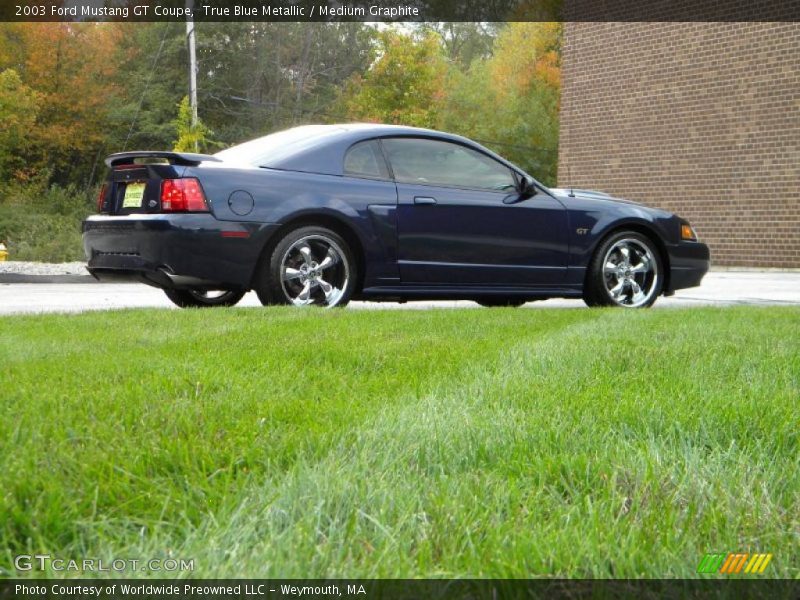 True Blue Metallic / Medium Graphite 2003 Ford Mustang GT Coupe
