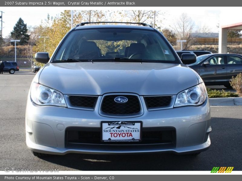 Crystal Gray Metallic / Anthracite Black 2007 Subaru Impreza 2.5i Wagon