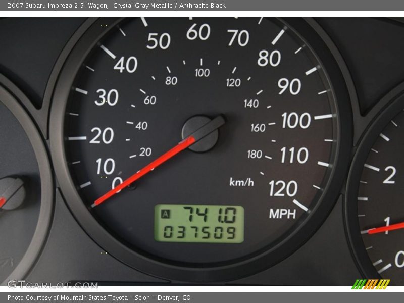 Crystal Gray Metallic / Anthracite Black 2007 Subaru Impreza 2.5i Wagon