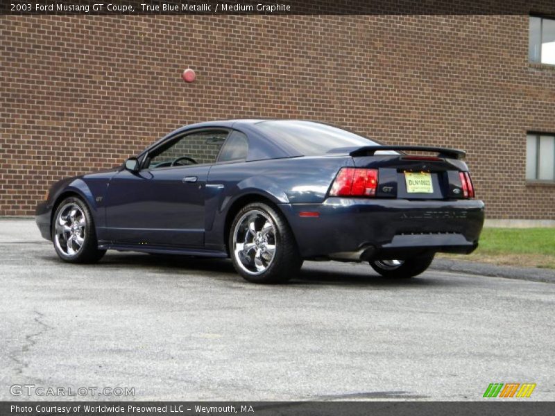 True Blue Metallic / Medium Graphite 2003 Ford Mustang GT Coupe