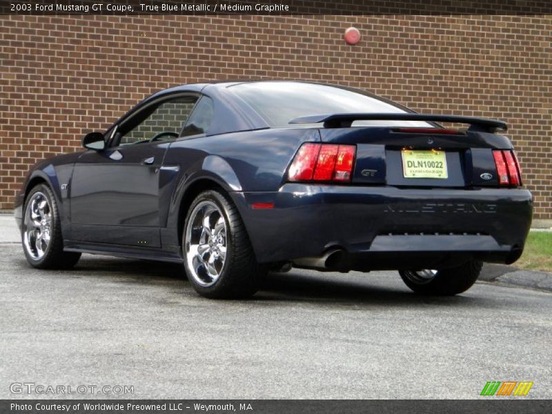 True Blue Metallic / Medium Graphite 2003 Ford Mustang GT Coupe