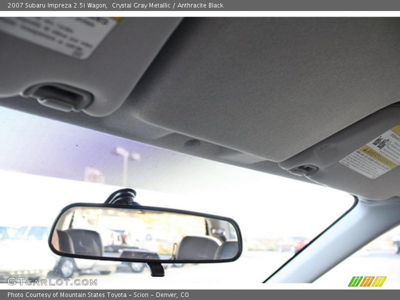 Crystal Gray Metallic / Anthracite Black 2007 Subaru Impreza 2.5i Wagon