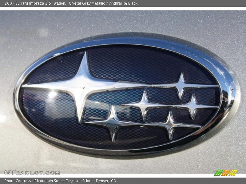 Crystal Gray Metallic / Anthracite Black 2007 Subaru Impreza 2.5i Wagon