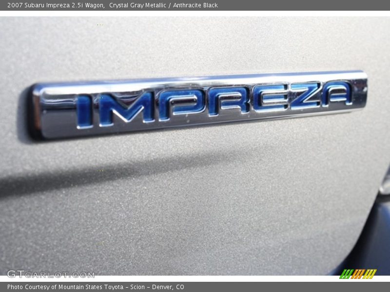 Crystal Gray Metallic / Anthracite Black 2007 Subaru Impreza 2.5i Wagon