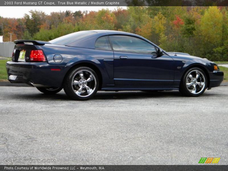 True Blue Metallic / Medium Graphite 2003 Ford Mustang GT Coupe
