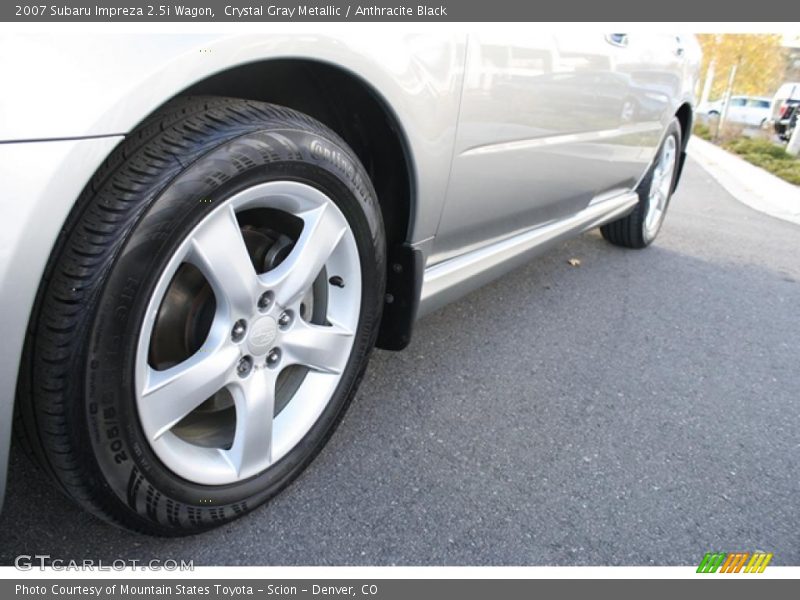 Crystal Gray Metallic / Anthracite Black 2007 Subaru Impreza 2.5i Wagon
