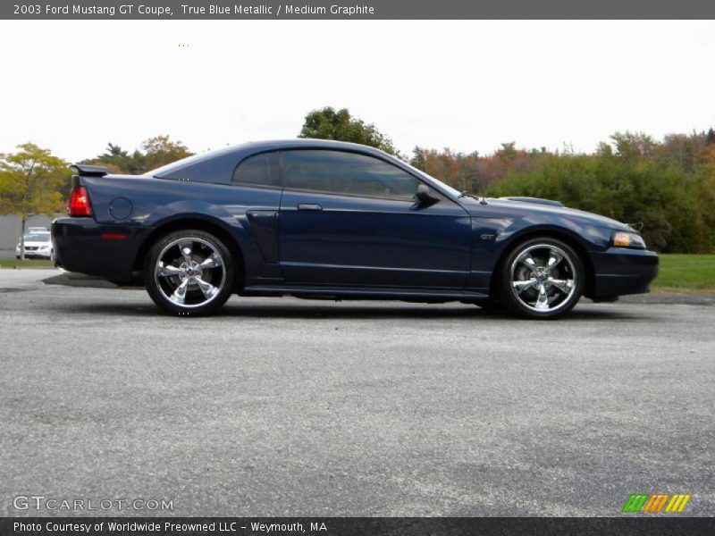 True Blue Metallic / Medium Graphite 2003 Ford Mustang GT Coupe