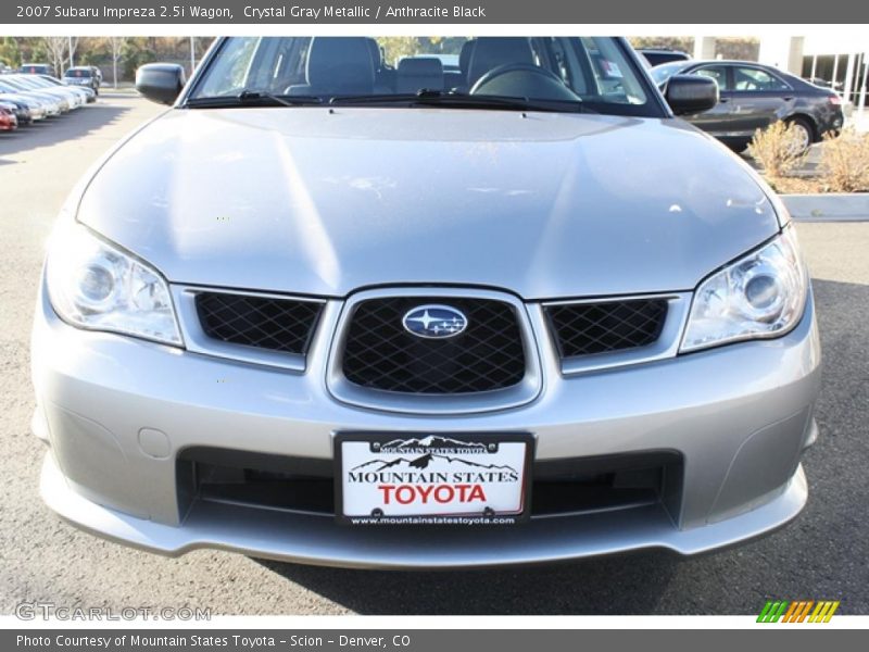 Crystal Gray Metallic / Anthracite Black 2007 Subaru Impreza 2.5i Wagon