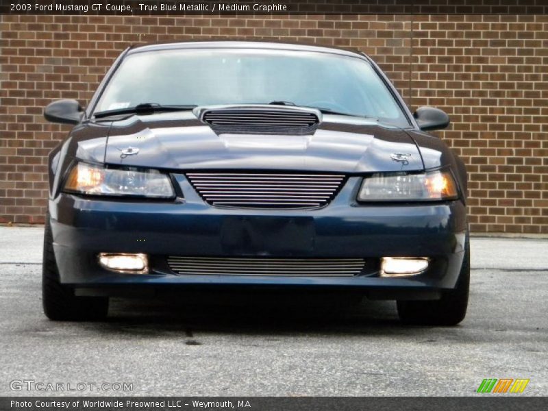 True Blue Metallic / Medium Graphite 2003 Ford Mustang GT Coupe