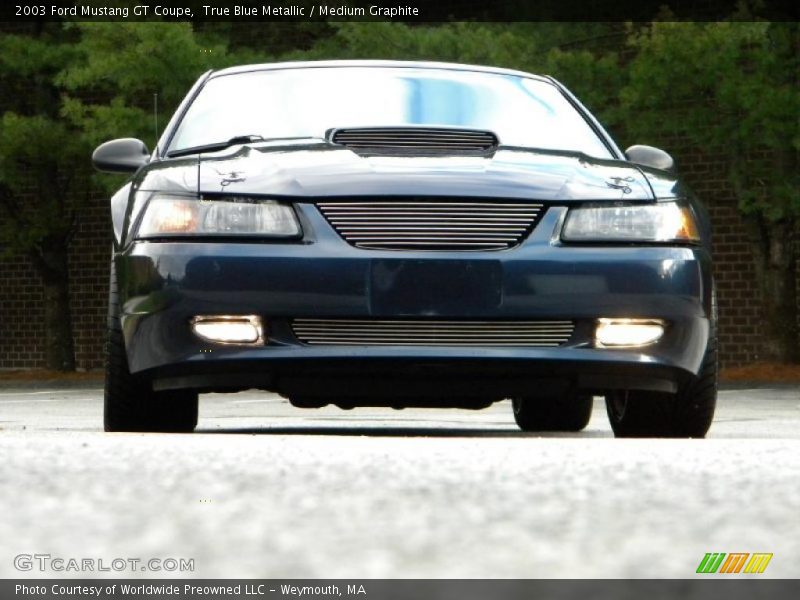 True Blue Metallic / Medium Graphite 2003 Ford Mustang GT Coupe