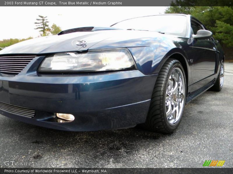 True Blue Metallic / Medium Graphite 2003 Ford Mustang GT Coupe
