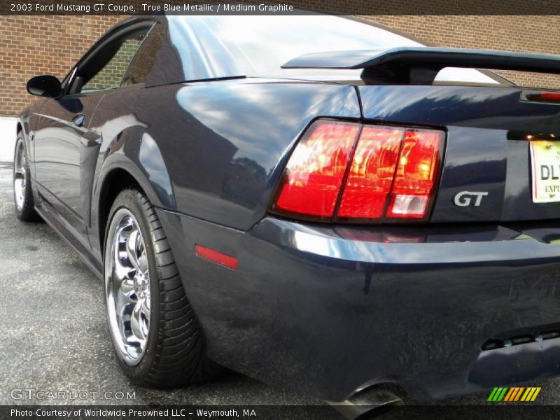 True Blue Metallic / Medium Graphite 2003 Ford Mustang GT Coupe