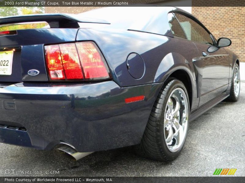 True Blue Metallic / Medium Graphite 2003 Ford Mustang GT Coupe