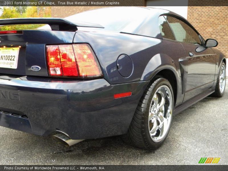 True Blue Metallic / Medium Graphite 2003 Ford Mustang GT Coupe