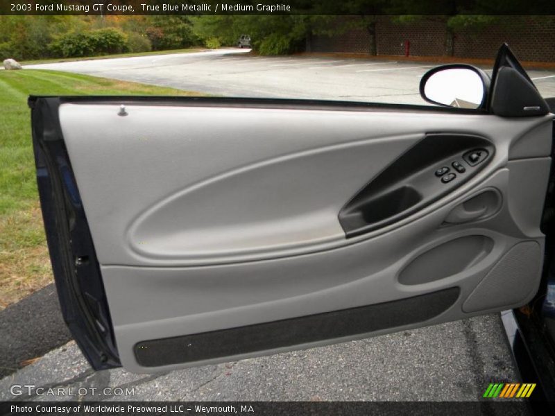 True Blue Metallic / Medium Graphite 2003 Ford Mustang GT Coupe