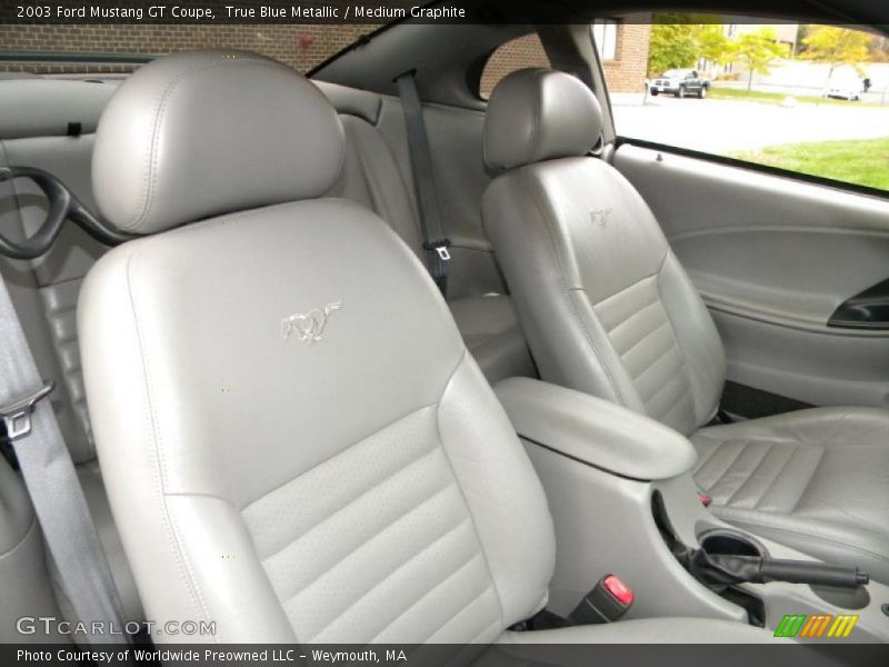 True Blue Metallic / Medium Graphite 2003 Ford Mustang GT Coupe