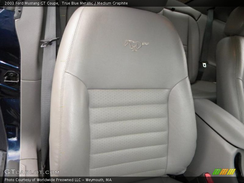 True Blue Metallic / Medium Graphite 2003 Ford Mustang GT Coupe