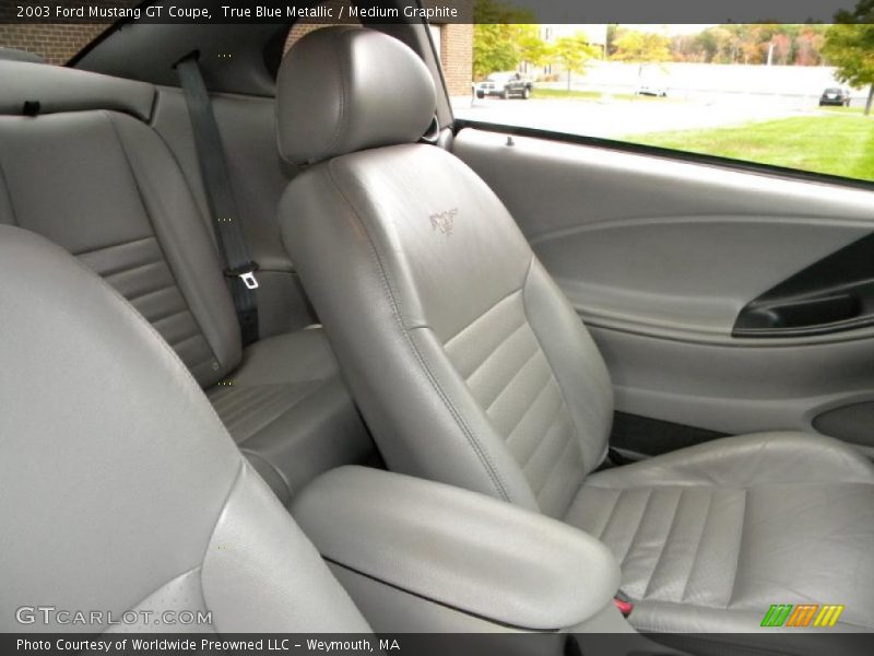 True Blue Metallic / Medium Graphite 2003 Ford Mustang GT Coupe