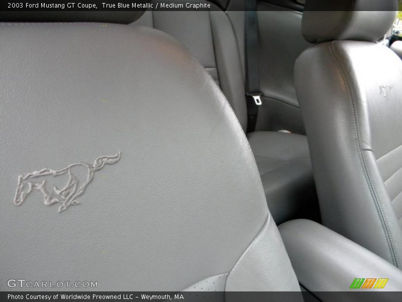 True Blue Metallic / Medium Graphite 2003 Ford Mustang GT Coupe