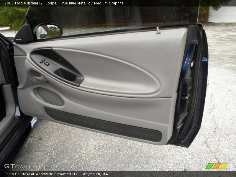 True Blue Metallic / Medium Graphite 2003 Ford Mustang GT Coupe