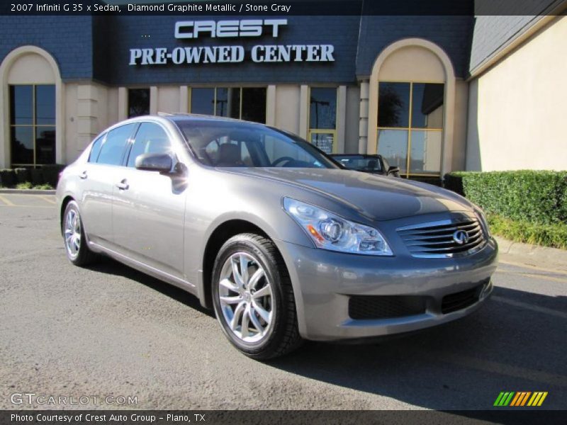Diamond Graphite Metallic / Stone Gray 2007 Infiniti G 35 x Sedan