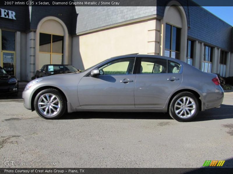 Diamond Graphite Metallic / Stone Gray 2007 Infiniti G 35 x Sedan