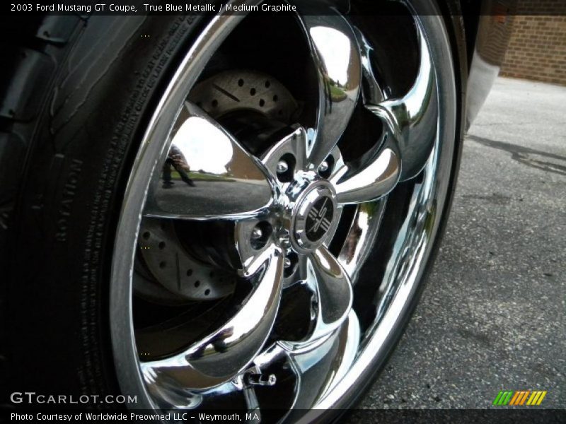 True Blue Metallic / Medium Graphite 2003 Ford Mustang GT Coupe