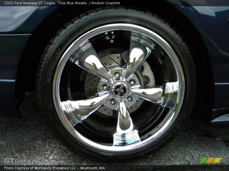 True Blue Metallic / Medium Graphite 2003 Ford Mustang GT Coupe