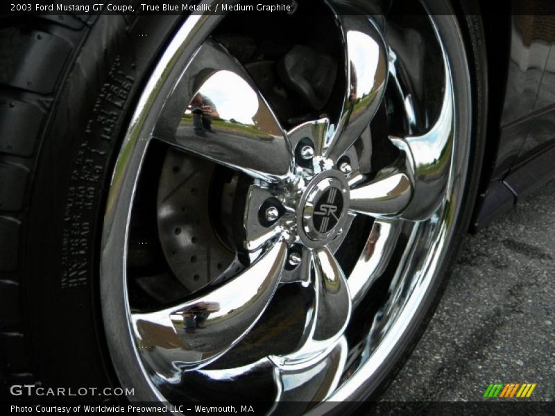 True Blue Metallic / Medium Graphite 2003 Ford Mustang GT Coupe
