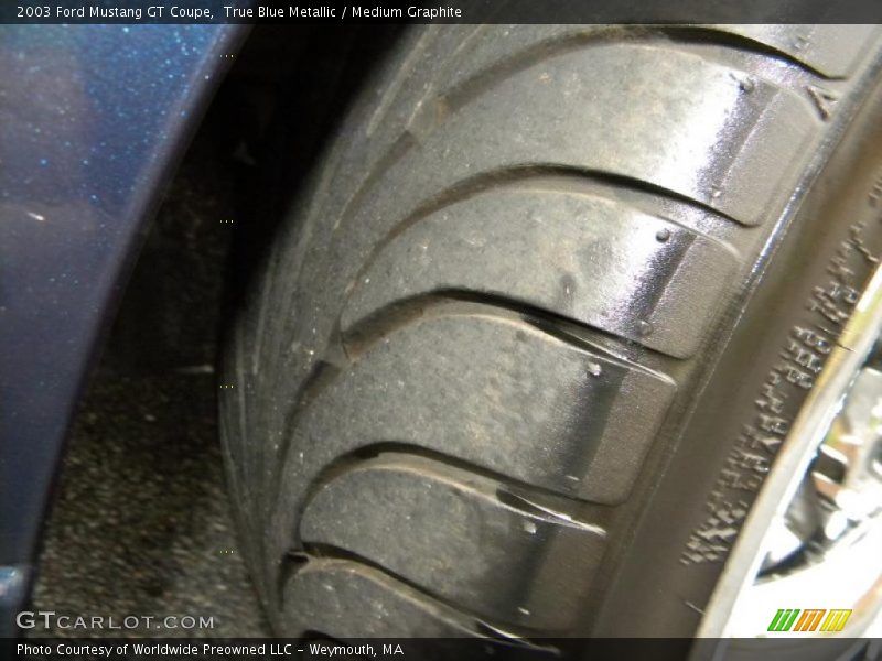 True Blue Metallic / Medium Graphite 2003 Ford Mustang GT Coupe